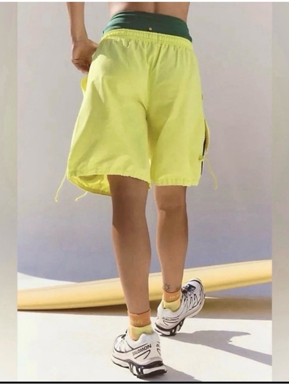 FP Movement Free People In A Cinch Shorts Sour Citrus Woman’s size Medium - Picture 4 of 8